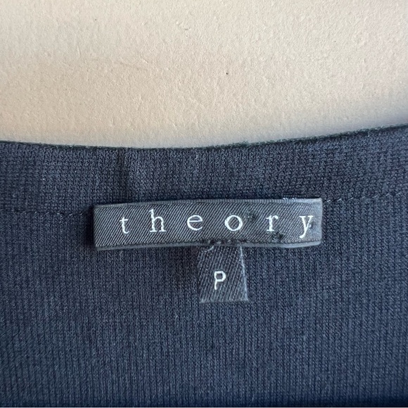 Theory Black Long Sleeve Dress - Women's Size XS Modest Contemporary Office - Picture 2 of 4